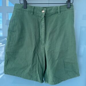 Ann Taylor Sage Green Cotton Shorts